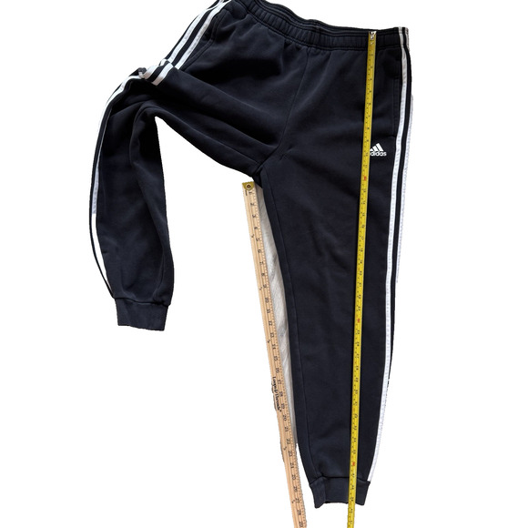 Adidas 3 Stripes Track Sweat Pants Jogging RN#88387 CA#40312 Black Sz L *Read - Picture 3 of 13